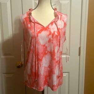 Calvin Klein Floral Color Sleeveless Blouse Brand new w/tags Size L